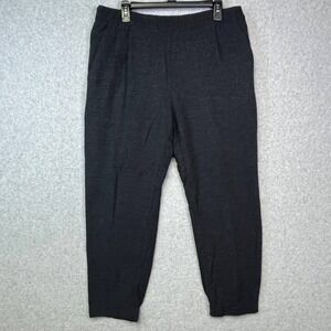 Zara Basic Sweatpants Men's XL Black Jogger Elastic Waist Activewear Gym 35x26.5